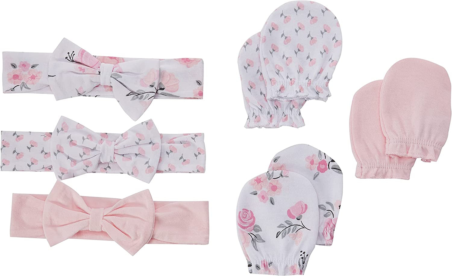 Girls' Cotton Headband and Scratch Mitten Set